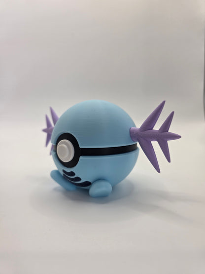 Character Design - 3D Printed Character Ball - Wooper - Unique Display Collectible.
