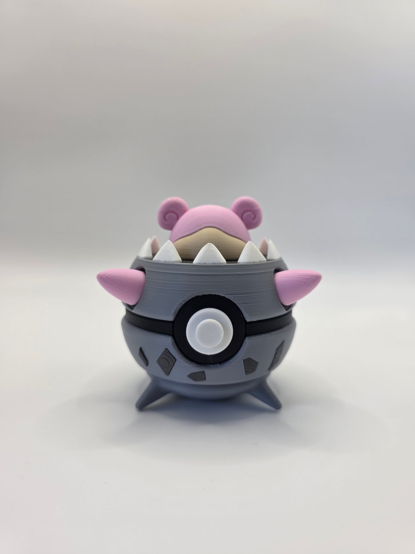 Character Design - 3D Printed Character Ball - Mega Slowbro - Unique Display Collectible.