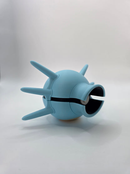Character Design - 3D Printed Character Ball - Horsea - Unique Display Collectible.