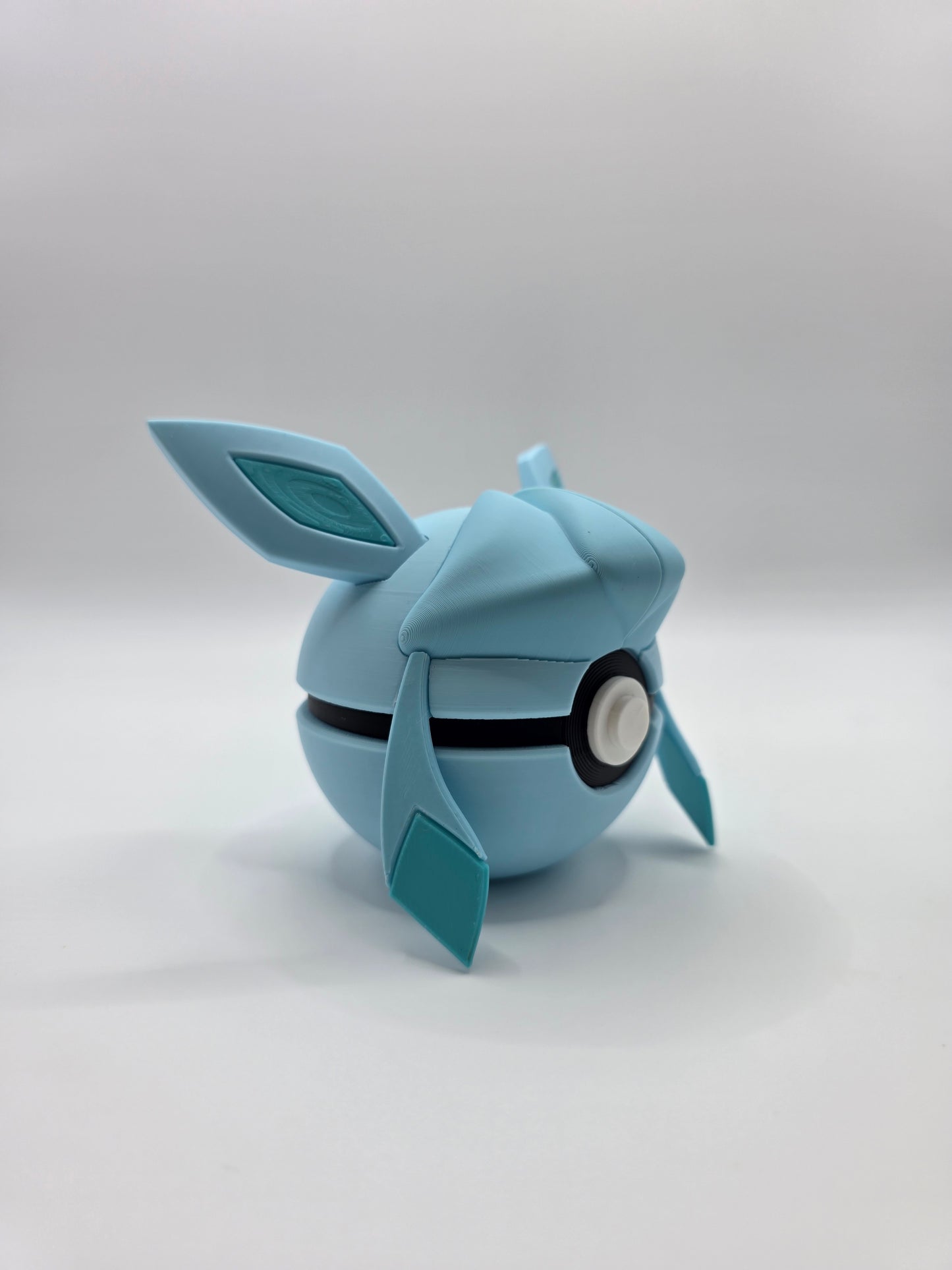 Character Design - 3D Printed Character Ball - Glaceon - Unique Display Collectible.