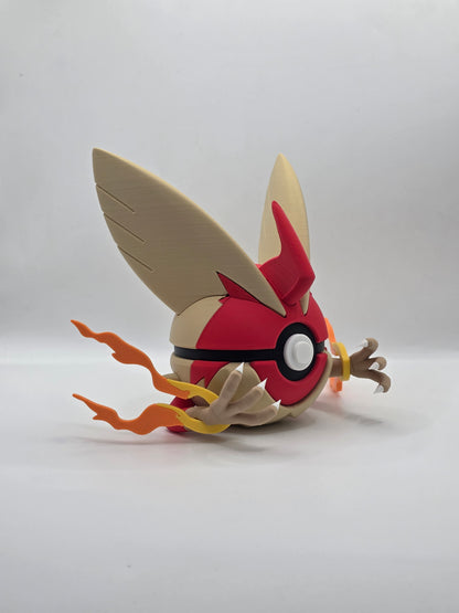 Character Design - 3D Printed Character Ball - Mega Blaziken - Unique Display Collectible.