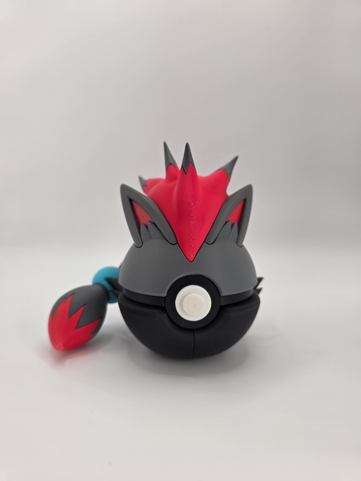 Character Design - 3D Printed Character Ball - Zoroark - Unique Display Collectible.