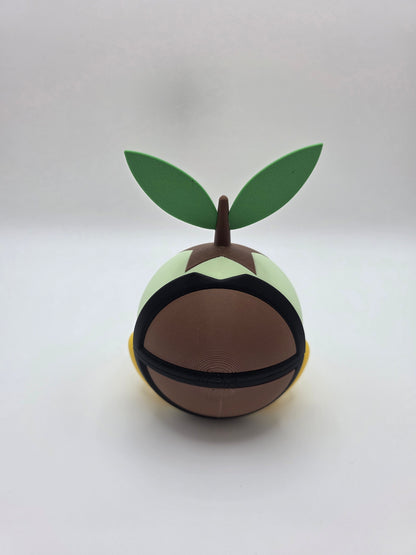 Character Design - 3D Printed Character Ball - Turtwig - Unique Display Collectible.