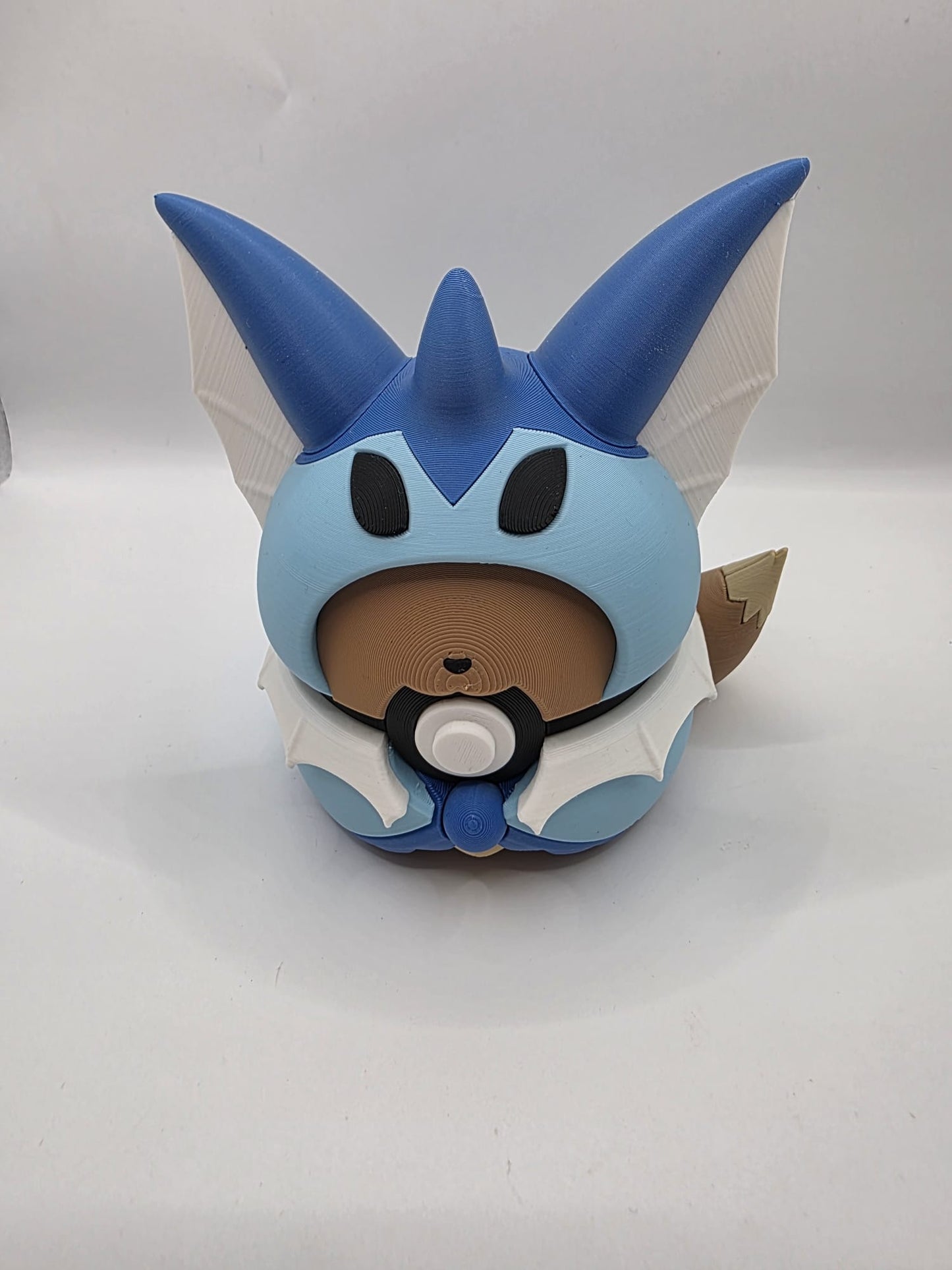 Pokemon Character Design - 3D Printed Pokeball - Eevee Poncho  - Exclusive Display Collectible.