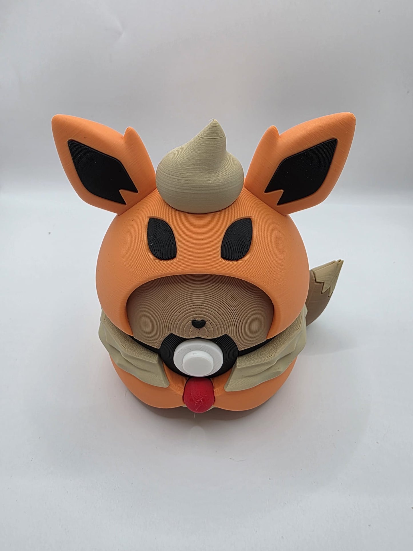 Pokemon Character Design - 3D Printed Pokeball - Eevee Poncho  - Exclusive Display Collectible.