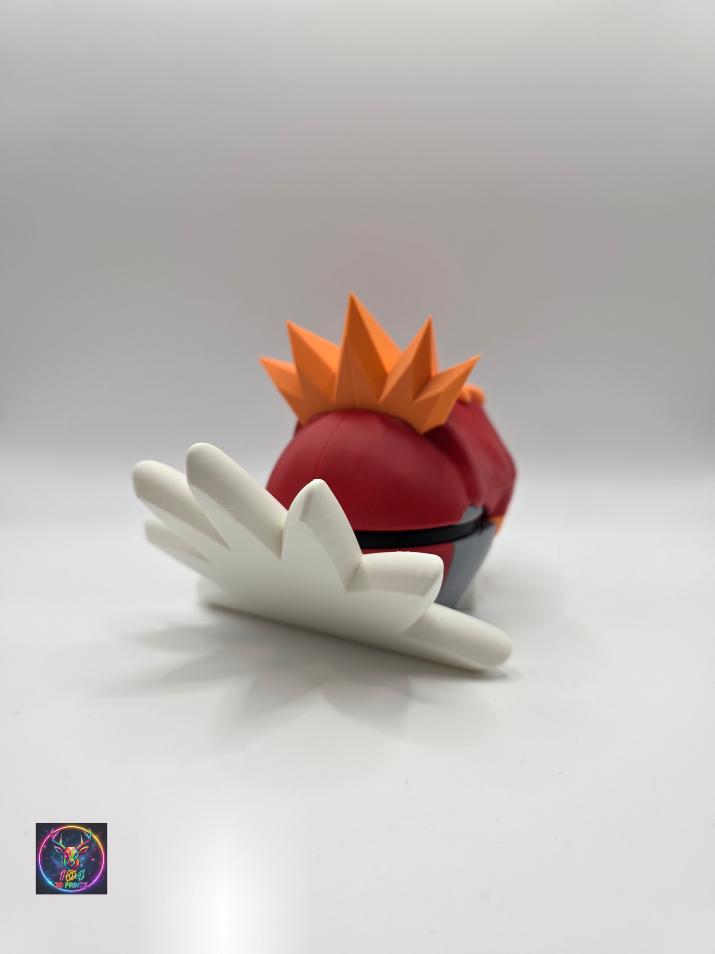 Character Design - 3D Printed Character Ball - Tyrantrum - Unique Display Collectible.