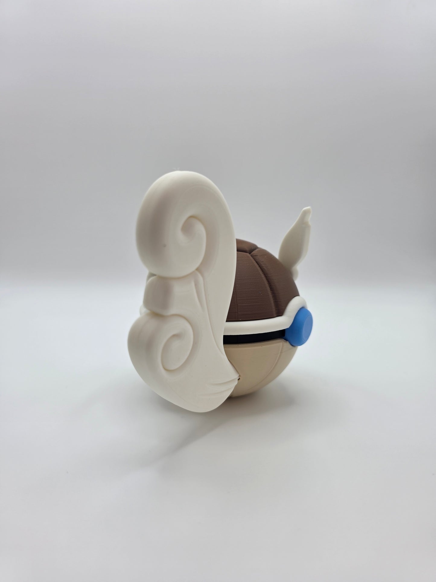 Character Design - 3D Printed Character Ball - Wartortle - Unique Display Collectible.