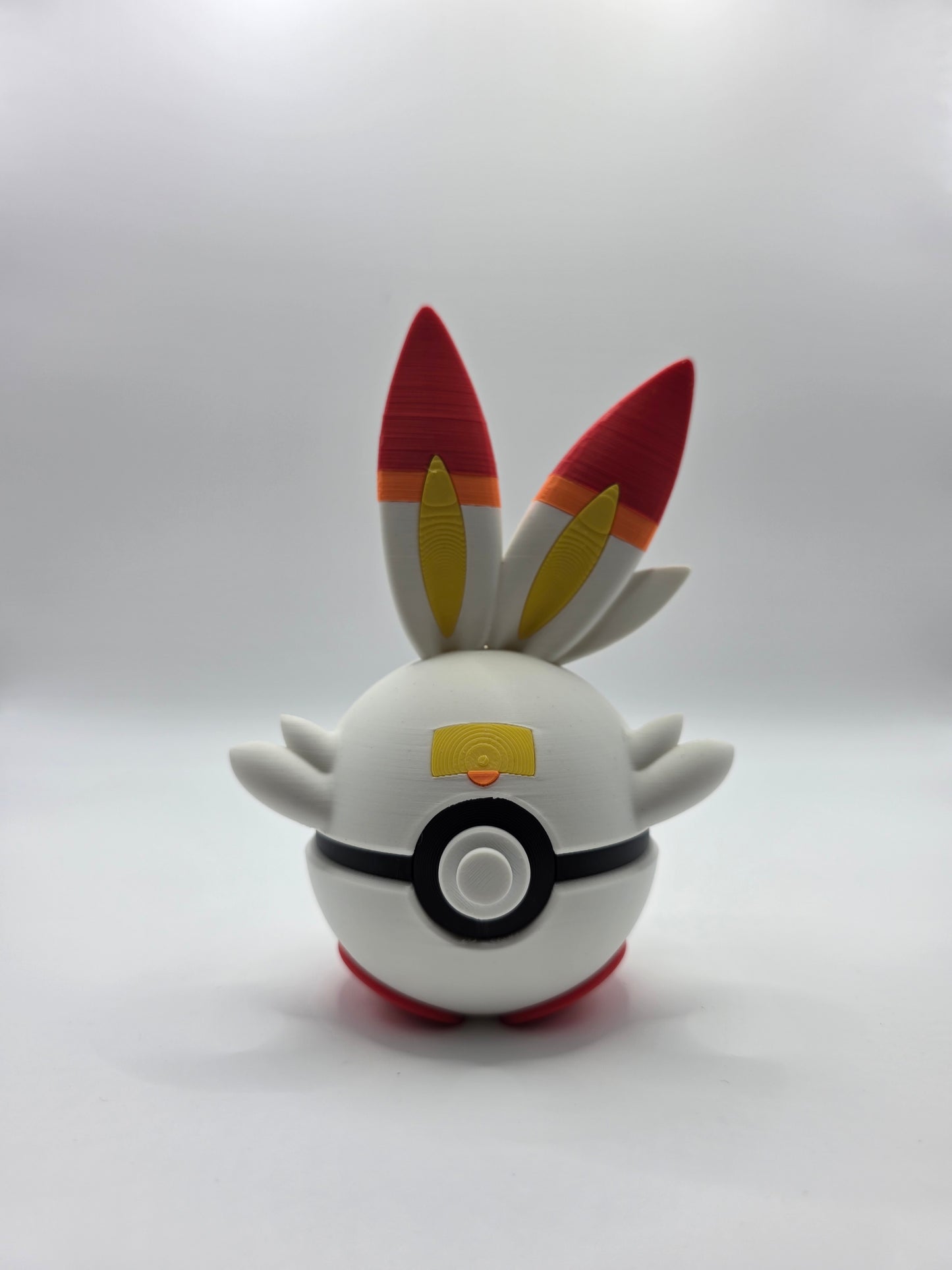 Character Design - 3D Printed Character Ball - Scorbunny - Unique Display Collectible.