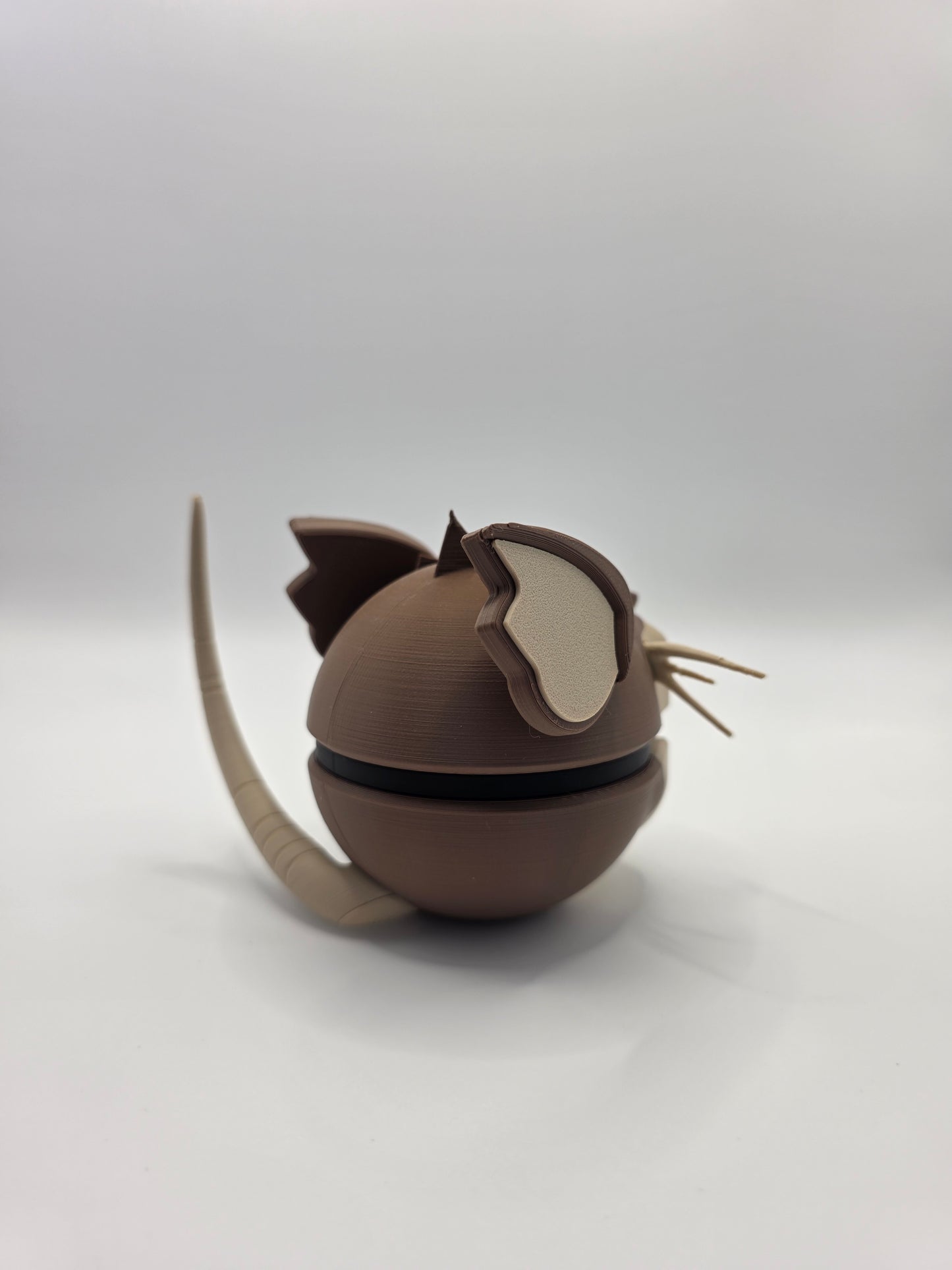 Character Design - 3D Printed Character Ball - Raticate - Unique Display Collectible.
