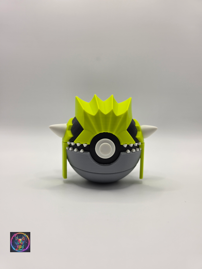 Character Design - 3D Printed Character Ball - Groudon - Shiny - Unique Display Collectible.