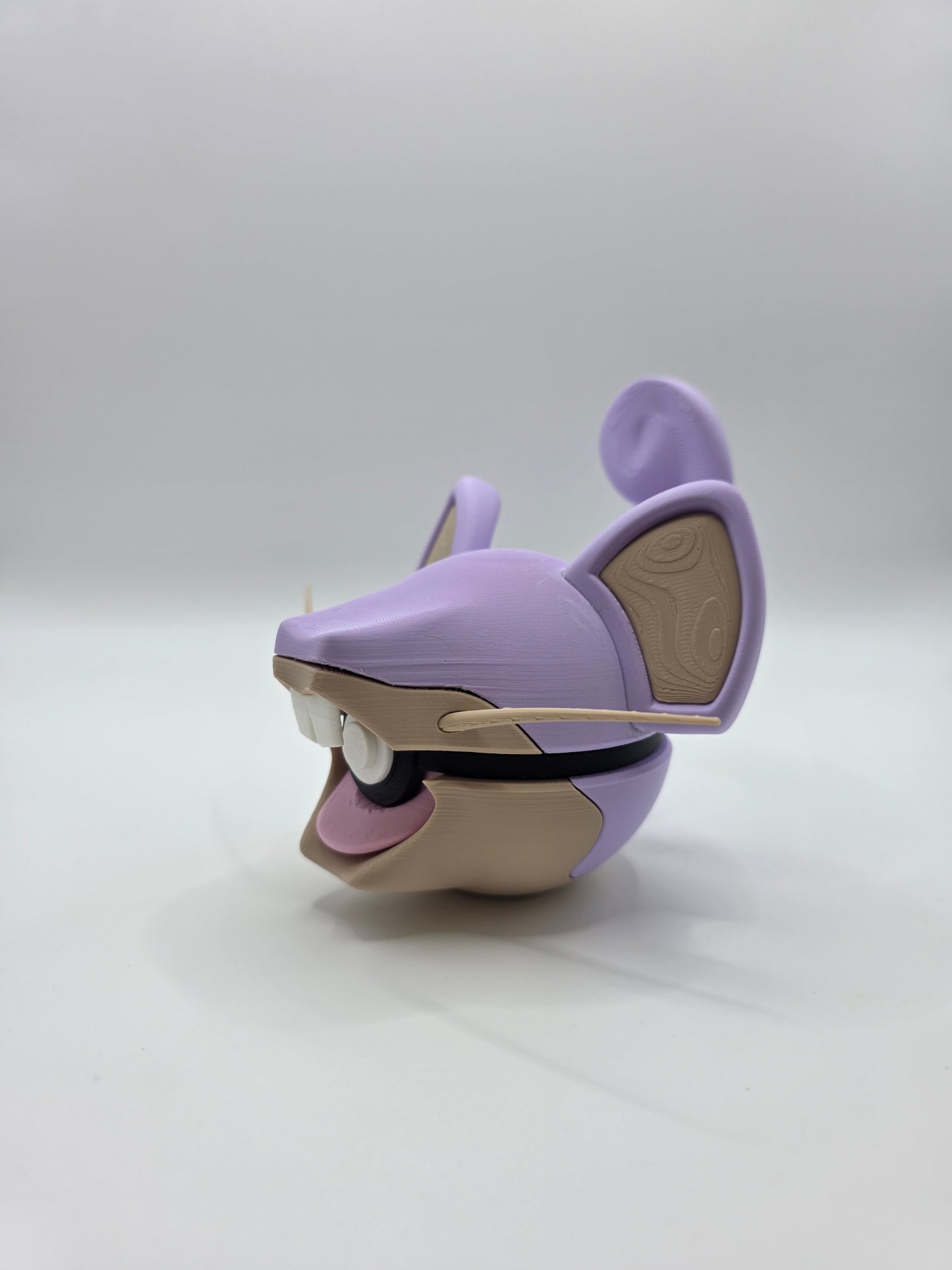 Character Design - 3D Printed Character Ball - Rattata - Unique Display Collectible.