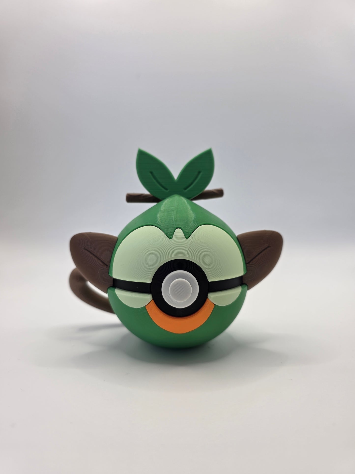 Character Design - 3D Printed Character Ball - Grookey - Unique Display Collectible.