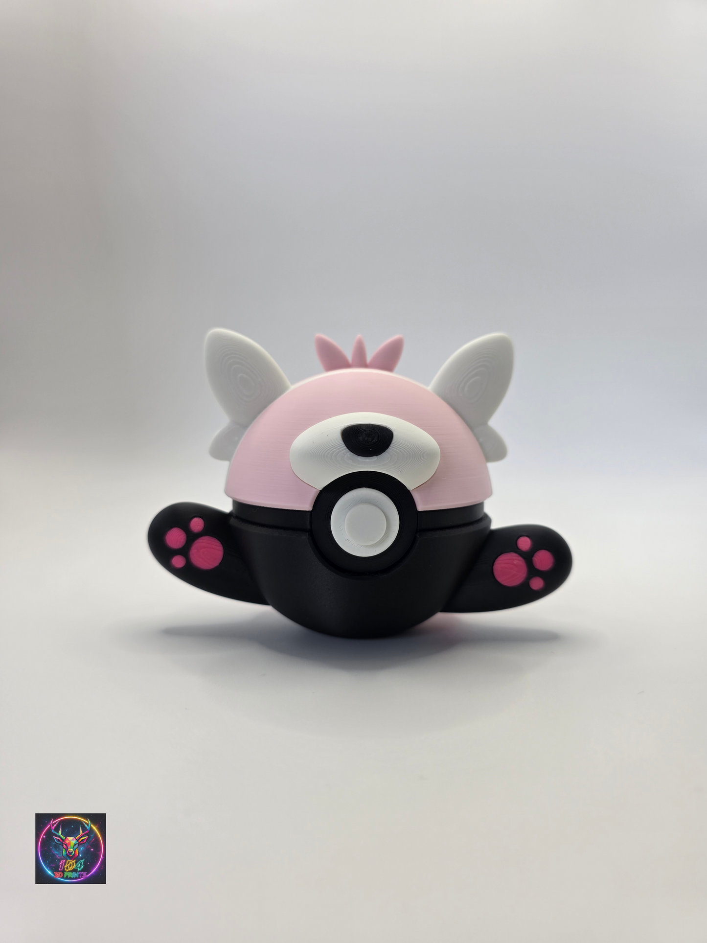 Character Design - 3D Printed Character Ball - Bewear - Unique Display Collectible.