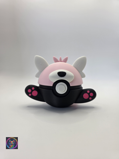 Character Design - 3D Printed Character Ball - Bewear - Unique Display Collectible.