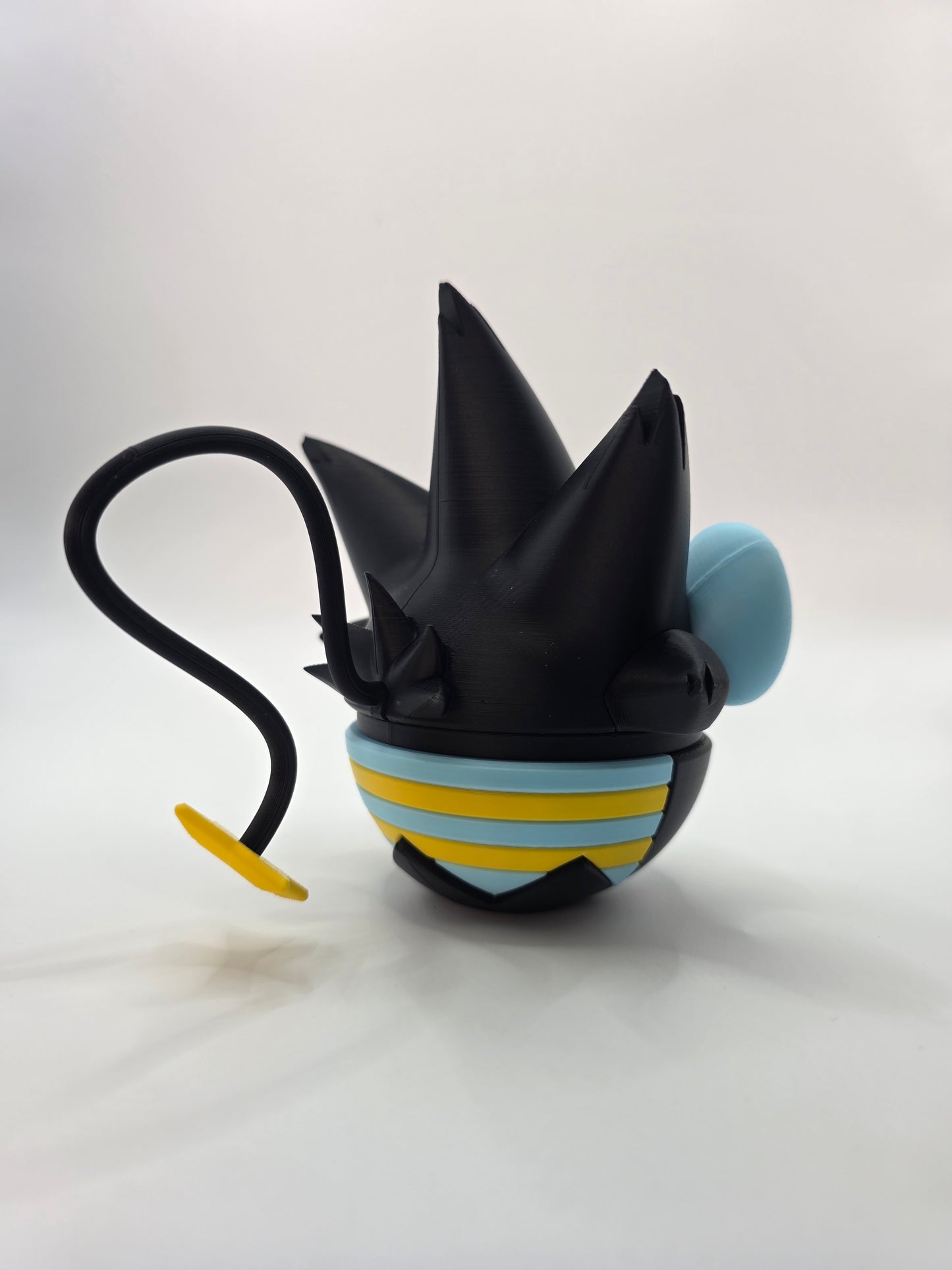 Character Design - 3D Printed Character Ball - Luxray - Unique Display Collectible.