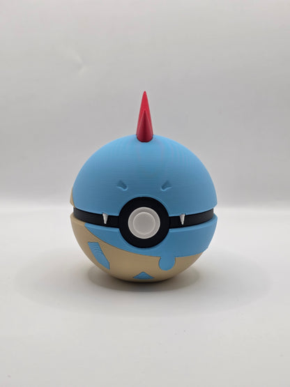 Character Design - 3D Printed Character Ball - Croconaw - Unique Display Collectible.