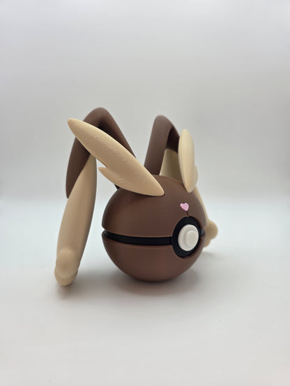 Character Design - 3D Printed Character Ball - Lopunny - Unique Display Collectible.
