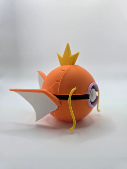Character Design - 3D Printed Character Ball - Magikarp - Unique Display Collectible.