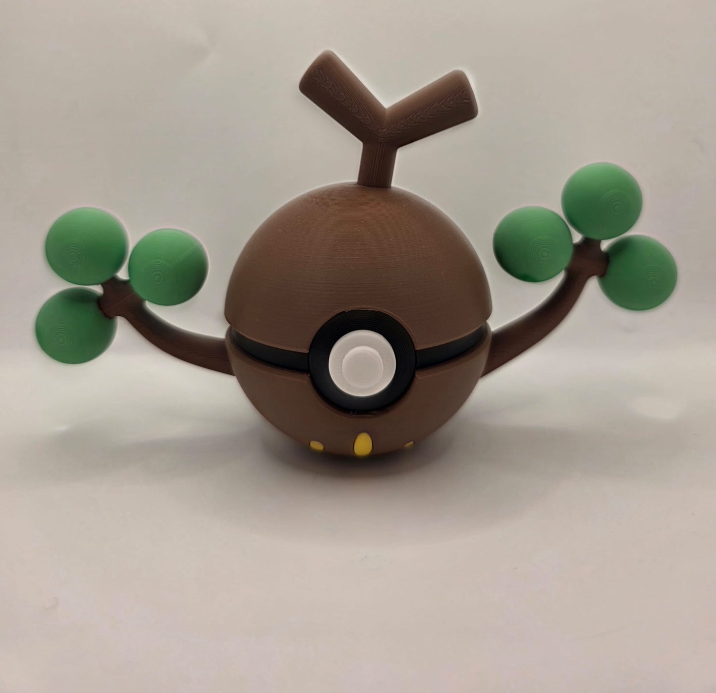 Pokemon Character Design - 3D Printed Pokeball - Sudowoodo - Exclusive Display Collectible.
