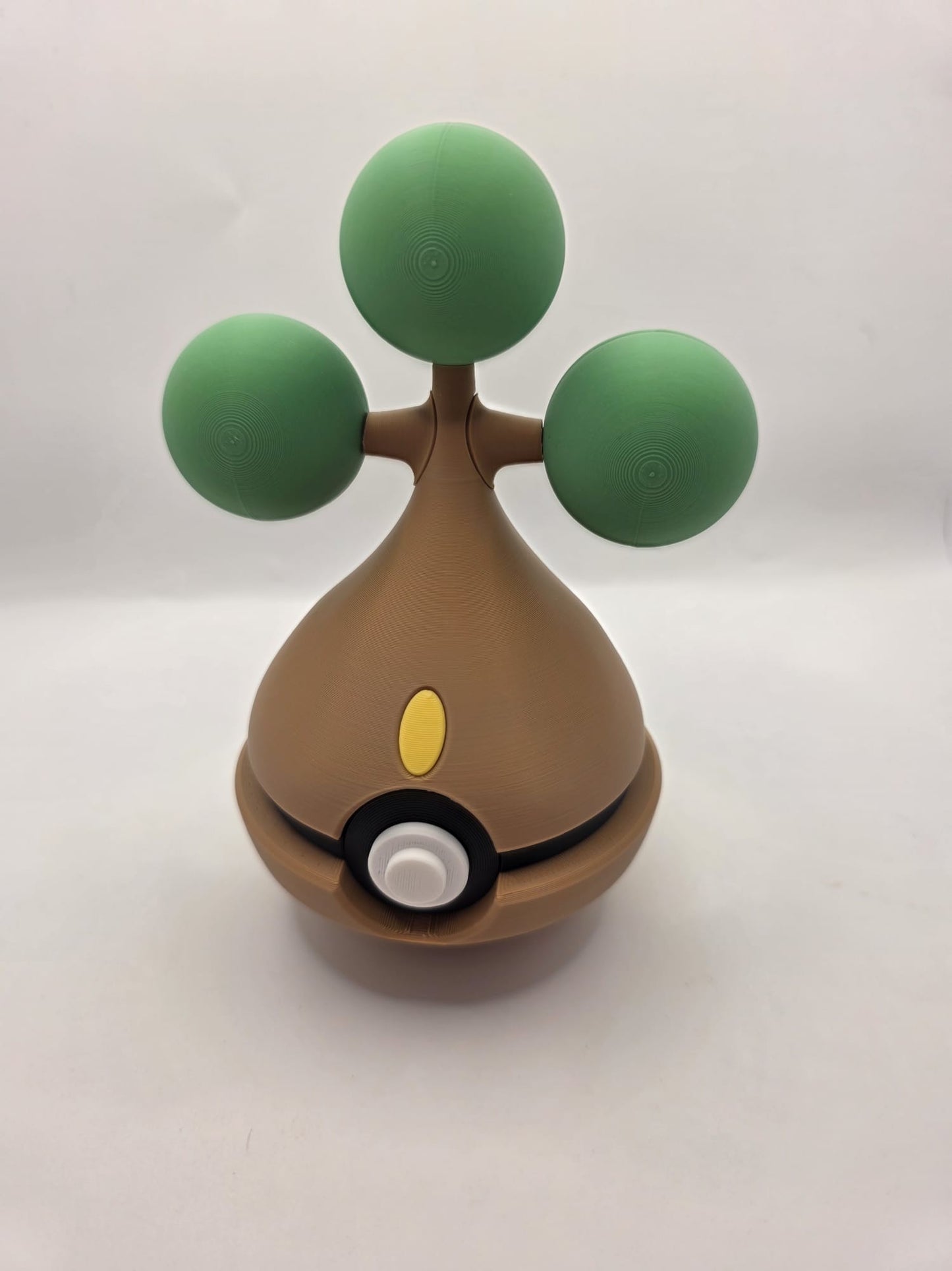 Pokemon Character Design - 3D Printed Pokeball - Bonsly - Exclusive Display Collectible.