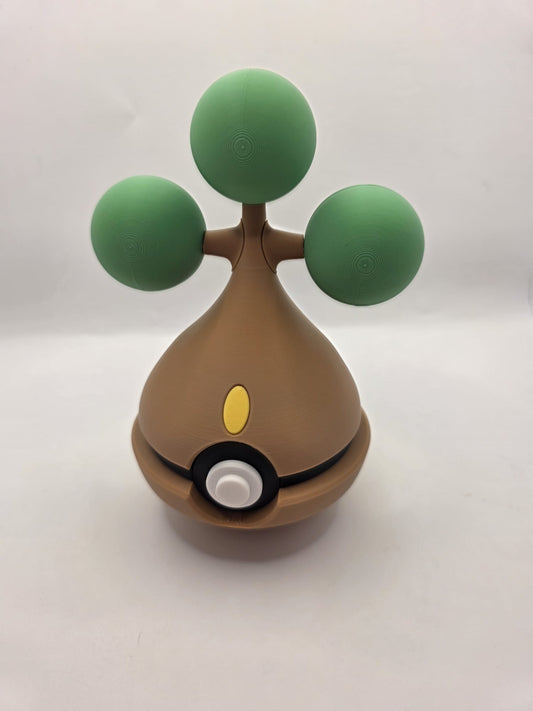 Pokemon Character Design - 3D Printed Pokeball - Bonsly - Exclusive Display Collectible.