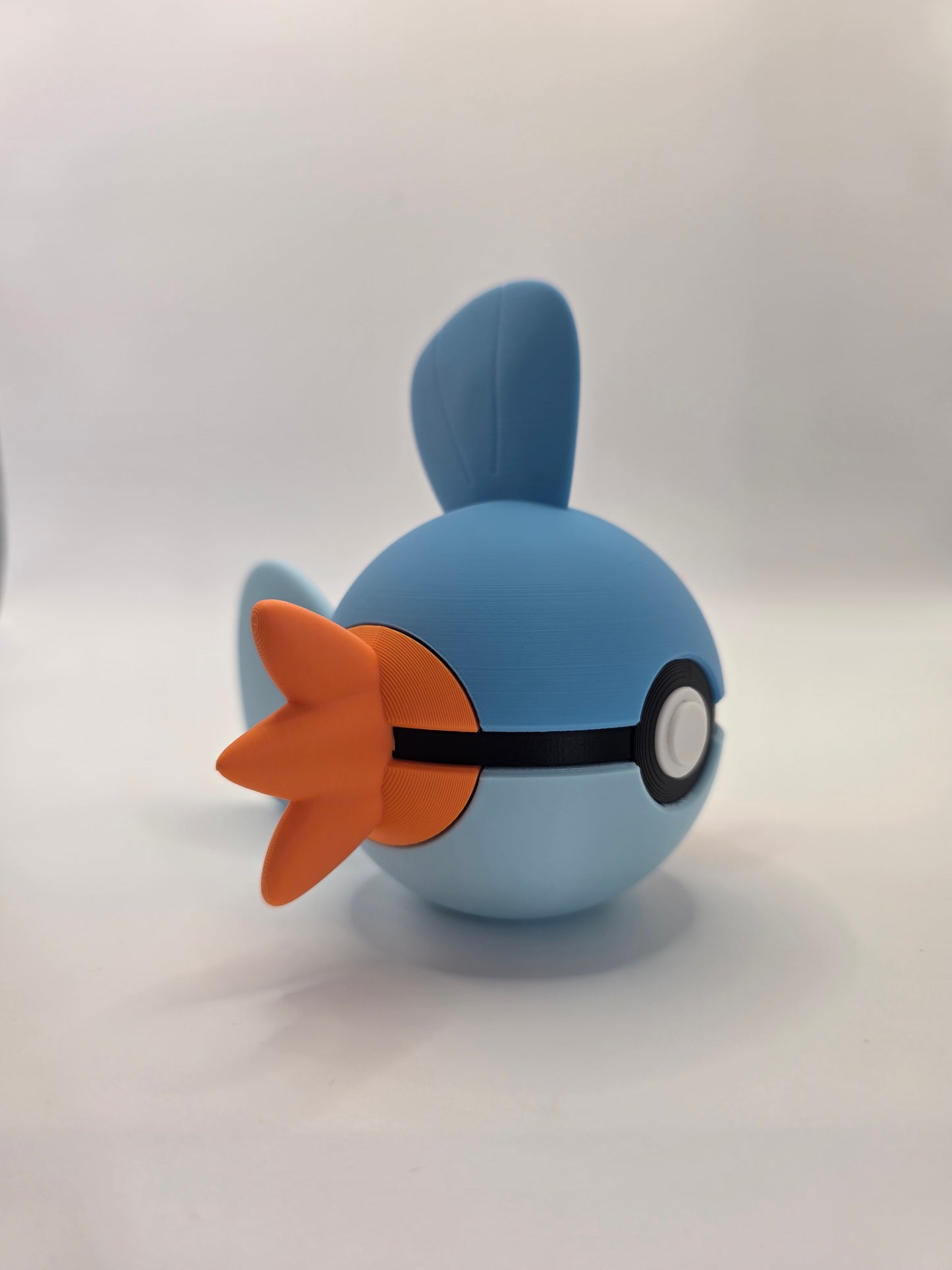 Character Design - 3D Printed Character Ball - Mudkip - Unique Display Collectible.