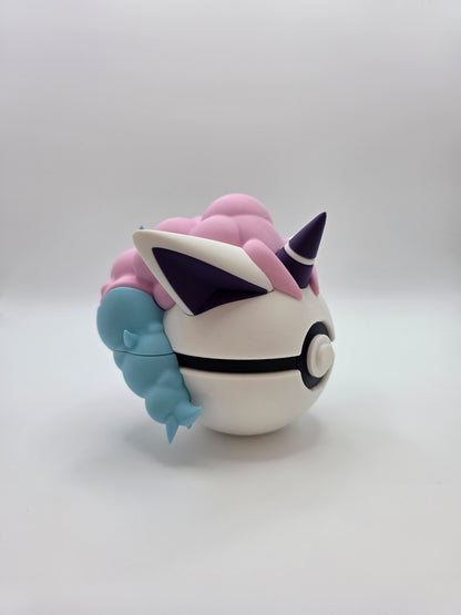 Character Design - 3D Printed Character Ball - Galarian Ponyta - Unique Display Collectible.