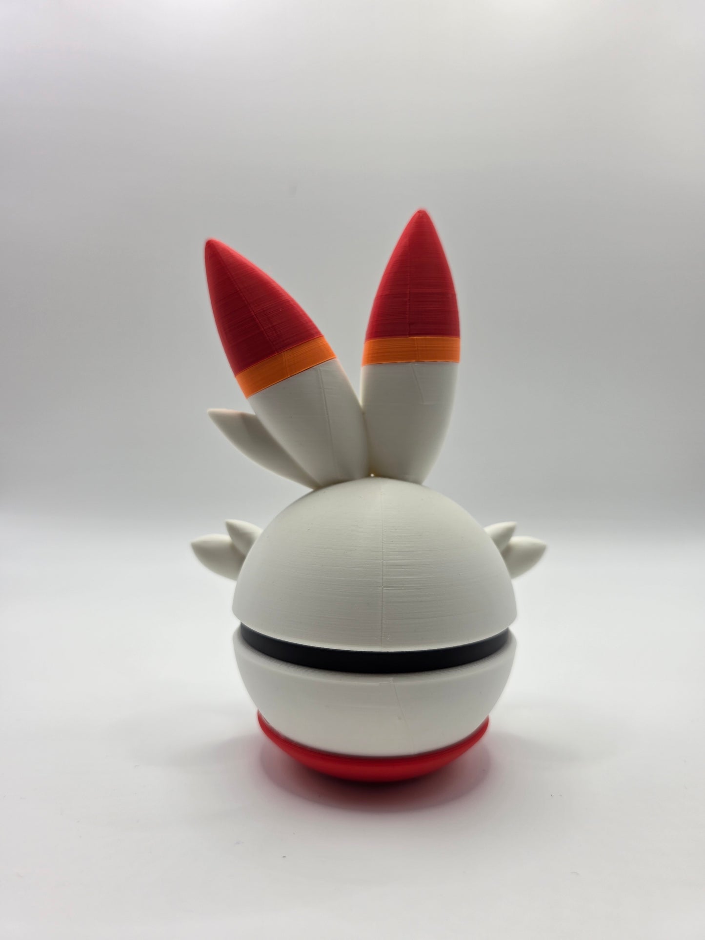 Character Design - 3D Printed Character Ball - Scorbunny - Unique Display Collectible.