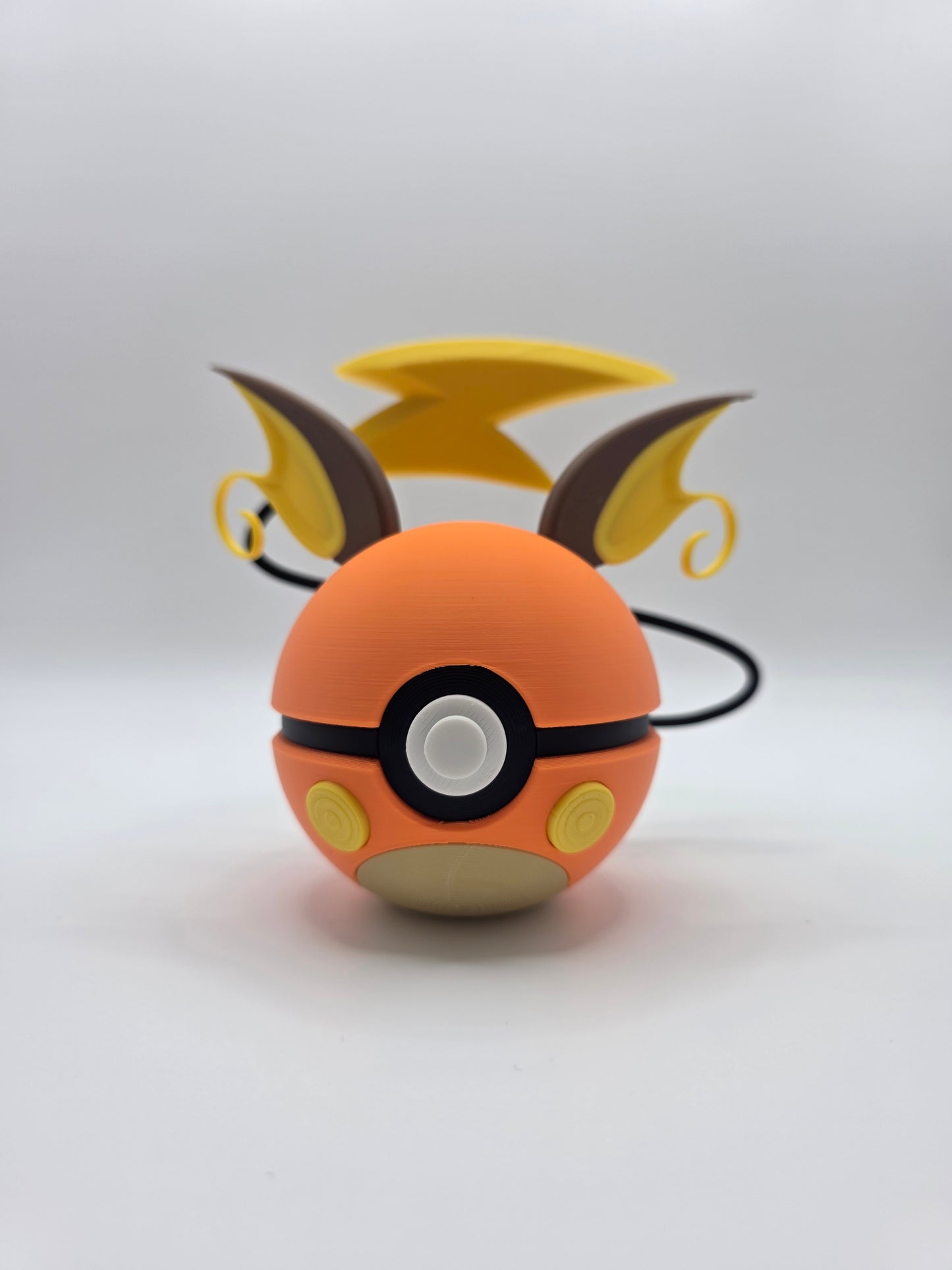 Character Design - 3D Printed Character Ball - Raichu - Unique Display Collectible.