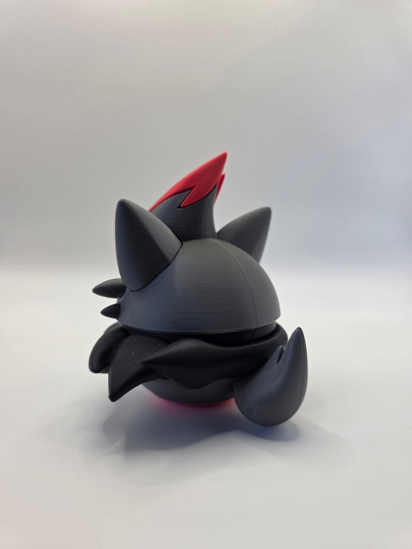 Character Design - 3D Printed Character Ball - Zorua - Unique Display Collectible.