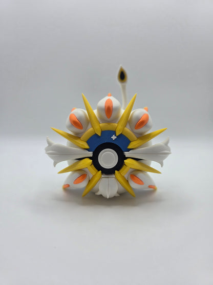Character Design - 3D Printed Character Ball - Solgaleo - Unique Display Collectible.