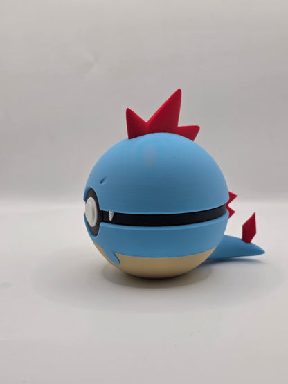 Character Design - 3D Printed Character Ball - Croconaw - Unique Display Collectible.