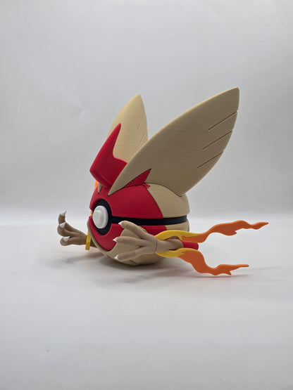 Character Design - 3D Printed Character Ball - Mega Blaziken - Unique Display Collectible.