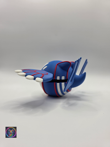 Character Design - 3D Printed Character Ball - Kyogre - Unique Display Collectible.