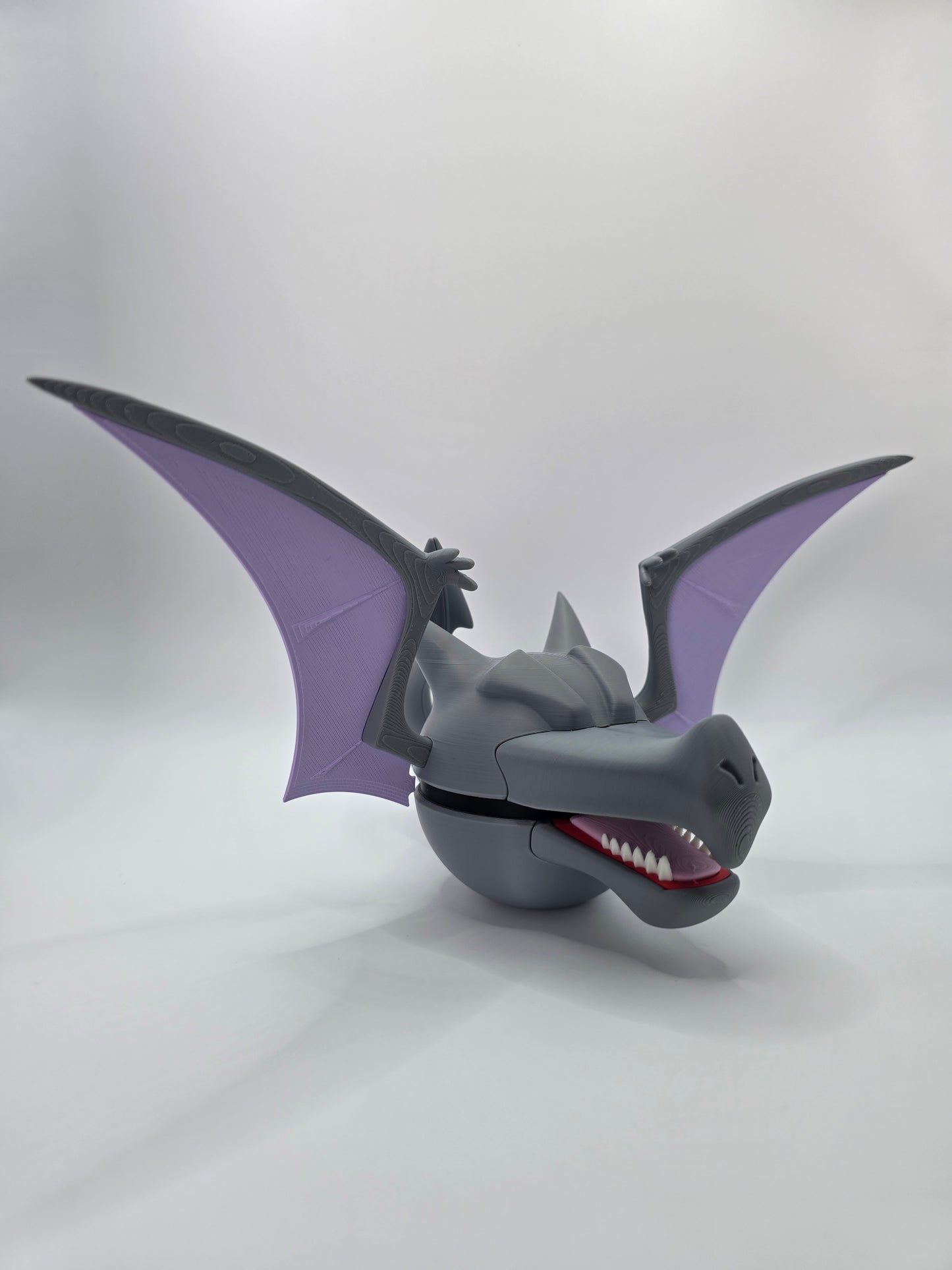 Character Design - 3D Printed Character Ball - Aerodactyl - Unique Display Collectible.