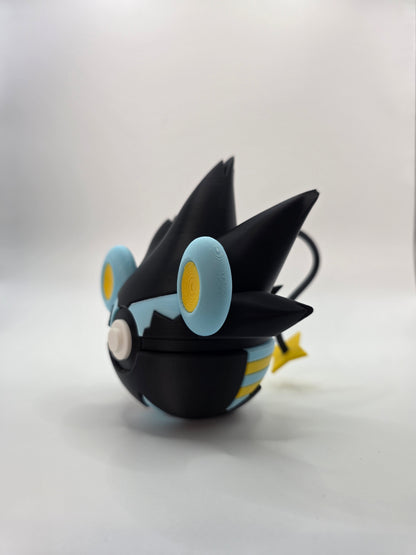 Character Design - 3D Printed Character Ball - Luxray - Unique Display Collectible.