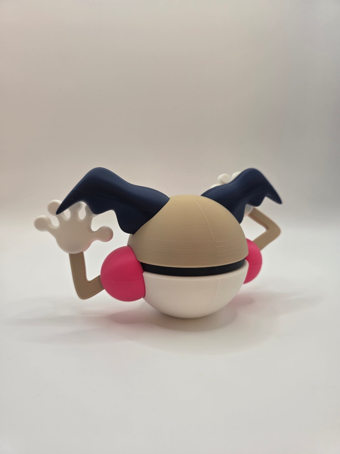 Character Design - 3D Printed Character Ball - Mr Mime - Unique Display Collectible.