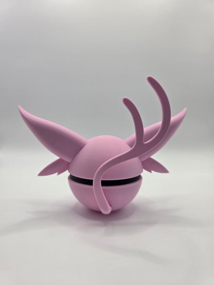 Character Design - 3D Printed Character Ball - Espeon - Unique Display Collectible.