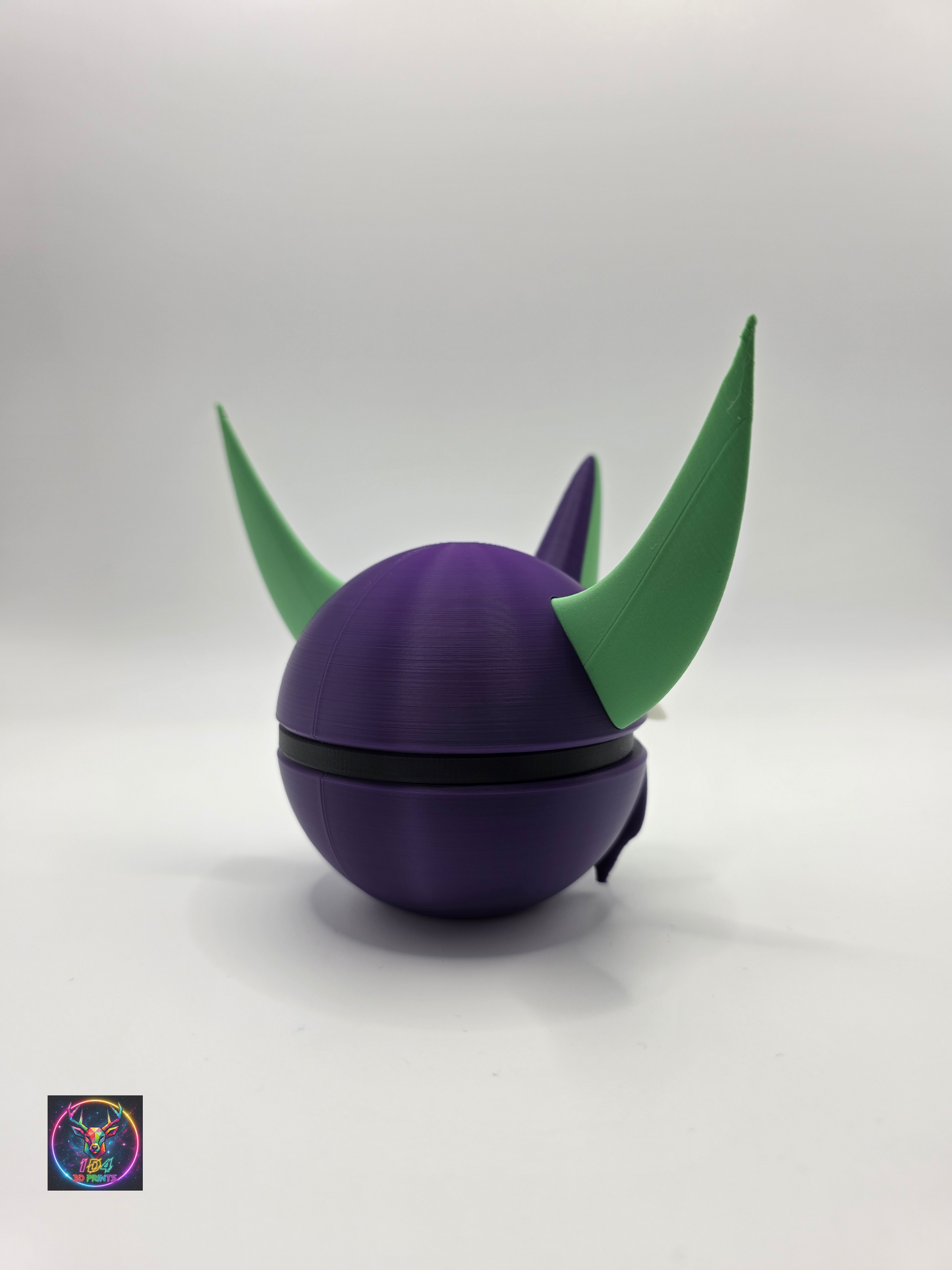 Character Design - 3D Printed Character Ball - Grimmsnarl - Unique Display Collectible.