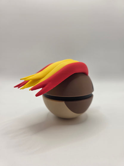 Character Design - 3D Printed Character Ball - Pidgeot - Unique Display Collectible.