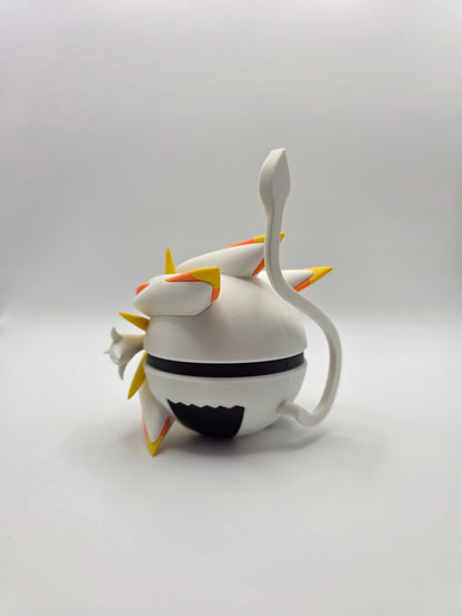 Character Design - 3D Printed Character Ball - Solgaleo - Unique Display Collectible.