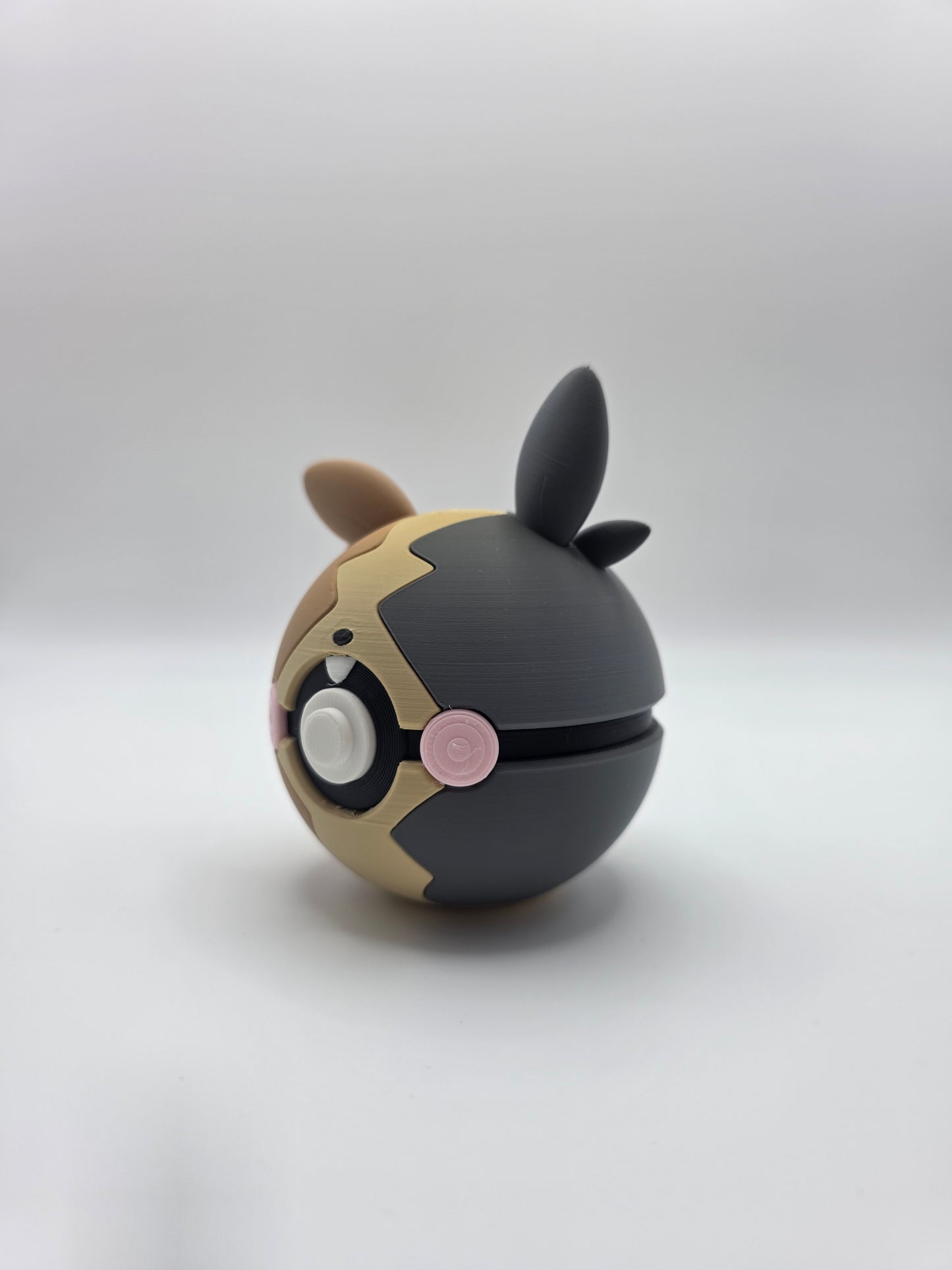 Character Design - 3D Printed Character Ball - Morpeko - Unique Display Collectible.