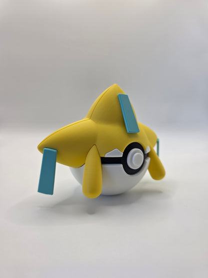 Character Design - 3D Printed Character Ball - Jirachi - Unique Display Collectible.