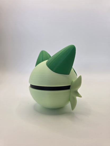 Character Design - 3D Printed Character Ball - Sprigatito - Unique Display Collectible.