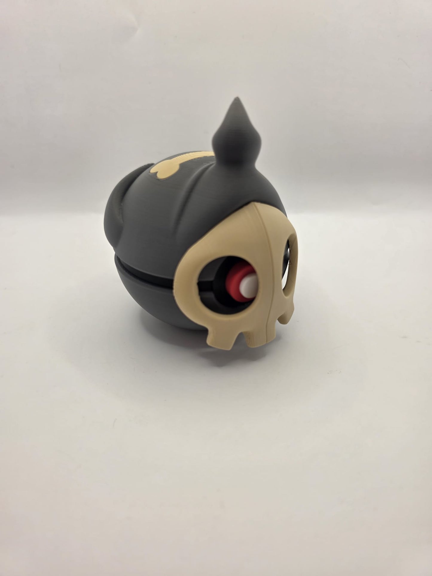 Pokemon Character Design - 3D Printed Pokeball - Duskull - Exclusive Display Collectible.