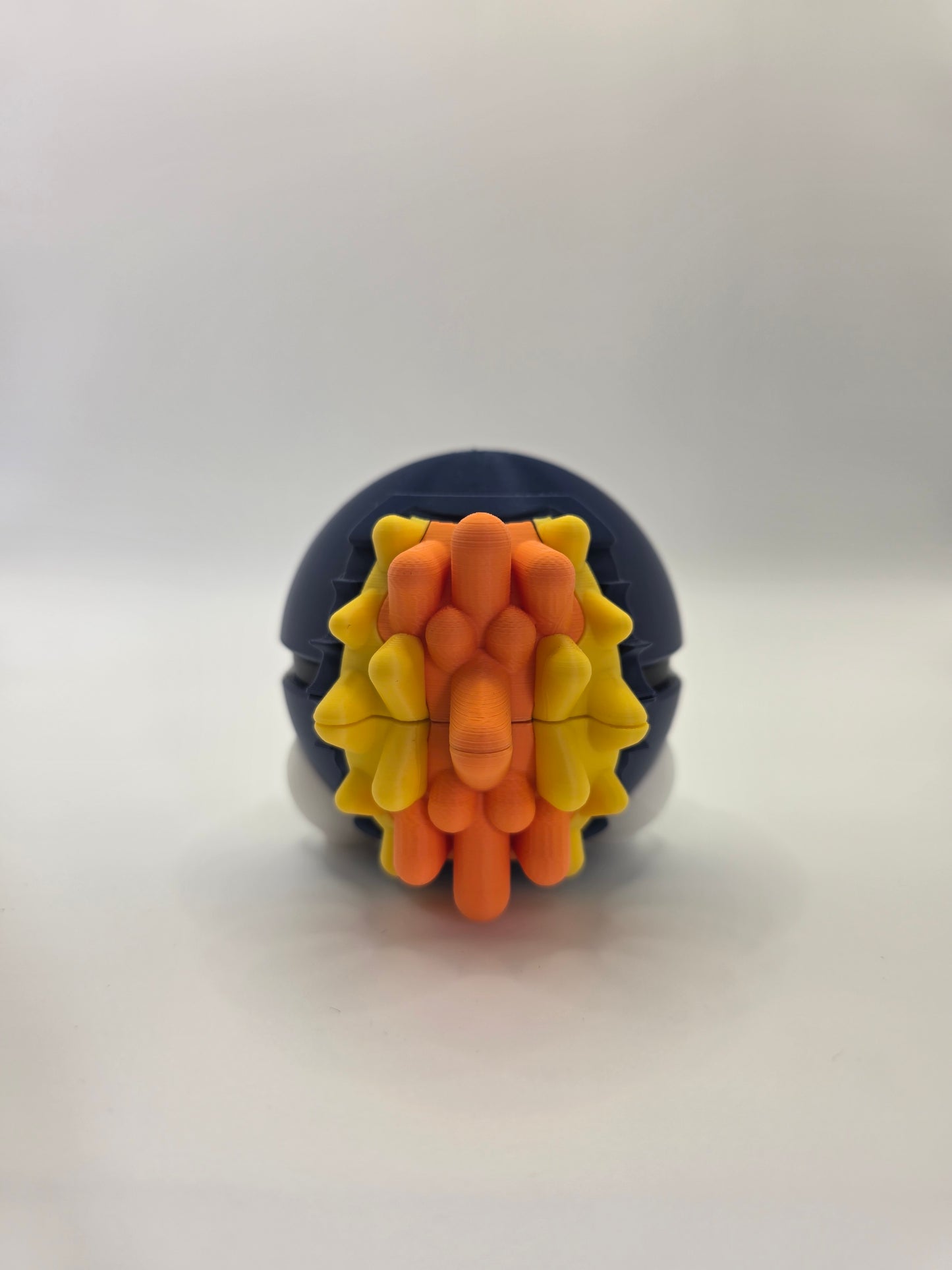 Character Design - 3D Printed Character Ball - Cyndaquil - Unique Display Collectible.