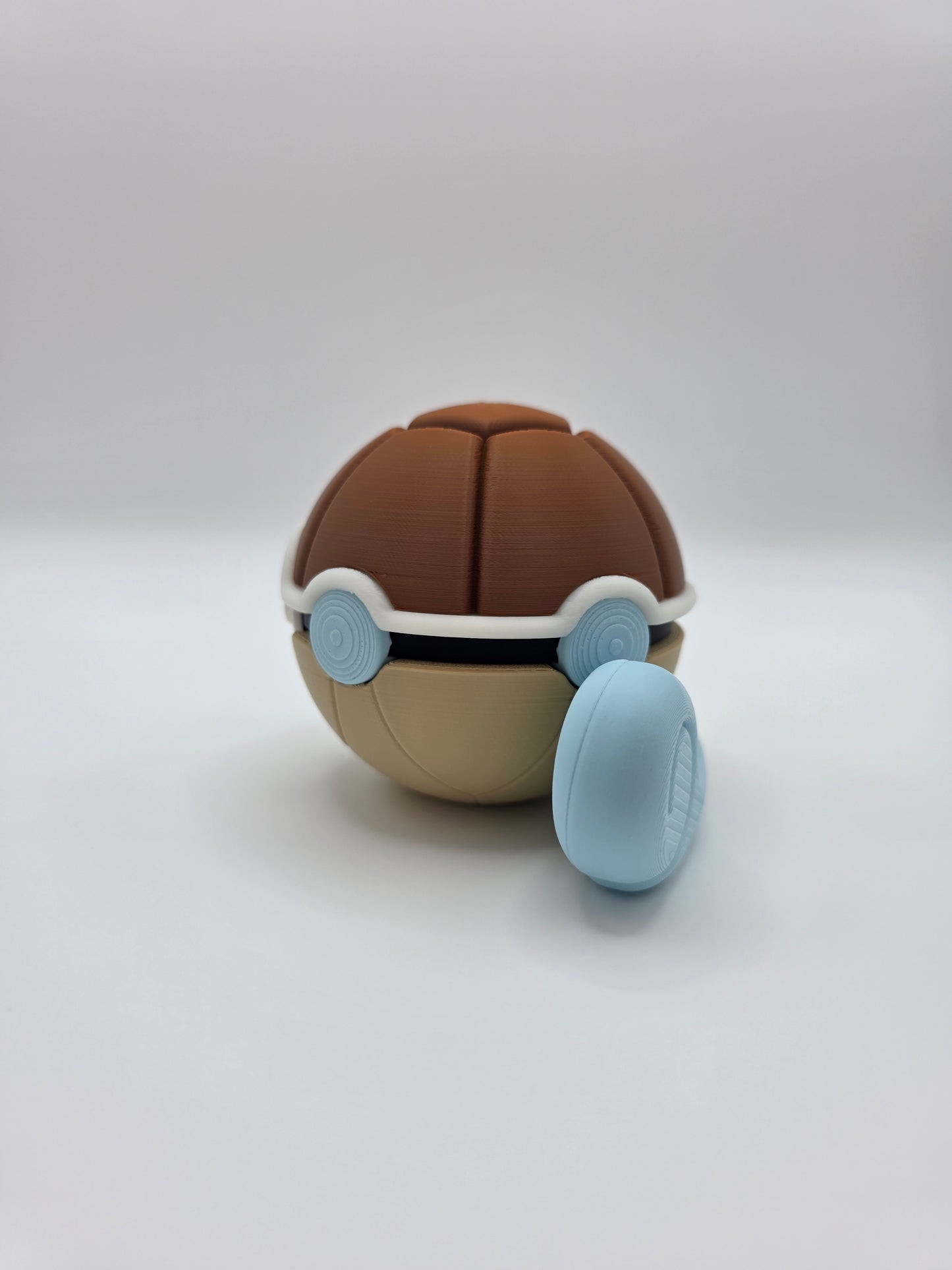 Character Design - 3D Printed Character Ball - Squirtle - Unique Display Collectible.