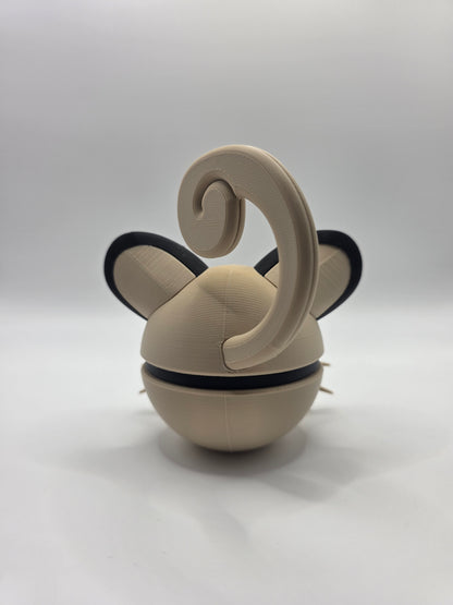 Character Design - 3D Printed Character Ball - Persian - Unique Display Collectible.