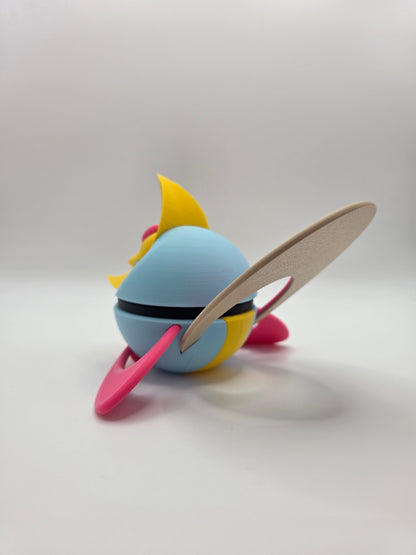 Character Design - 3D Printed Character Ball - Cresselia - Unique Display Collectible.