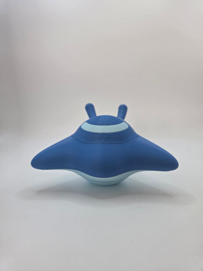Character Design - 3D Printed Character Ball - Mantyke - Unique Display Collectible.